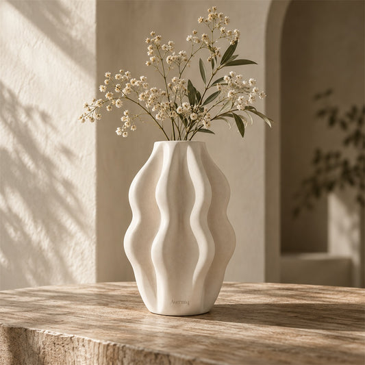 Avermiq Ondine Tall Wave Sculptural Vase