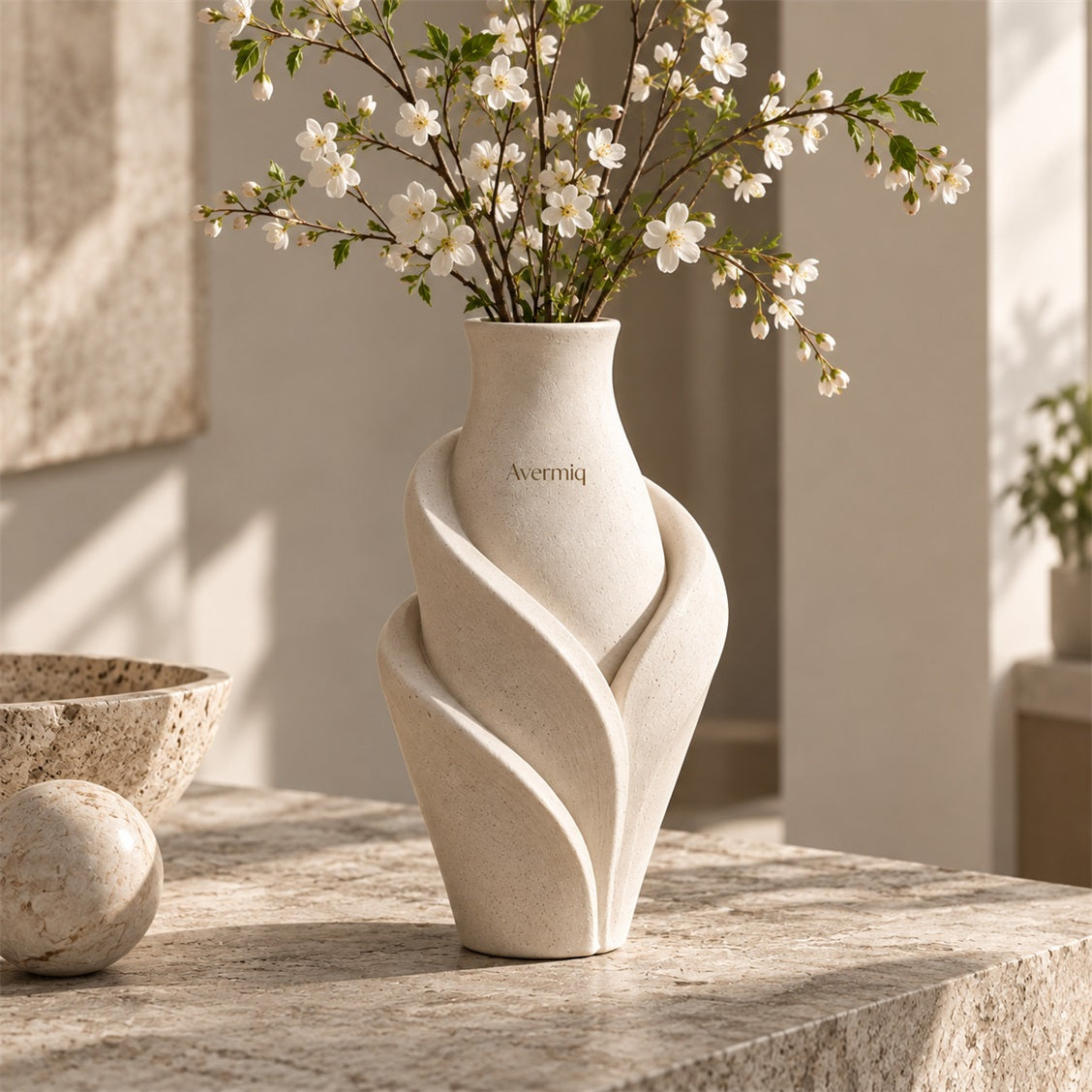 Avermiq Celeste Spiral Wrap Vase