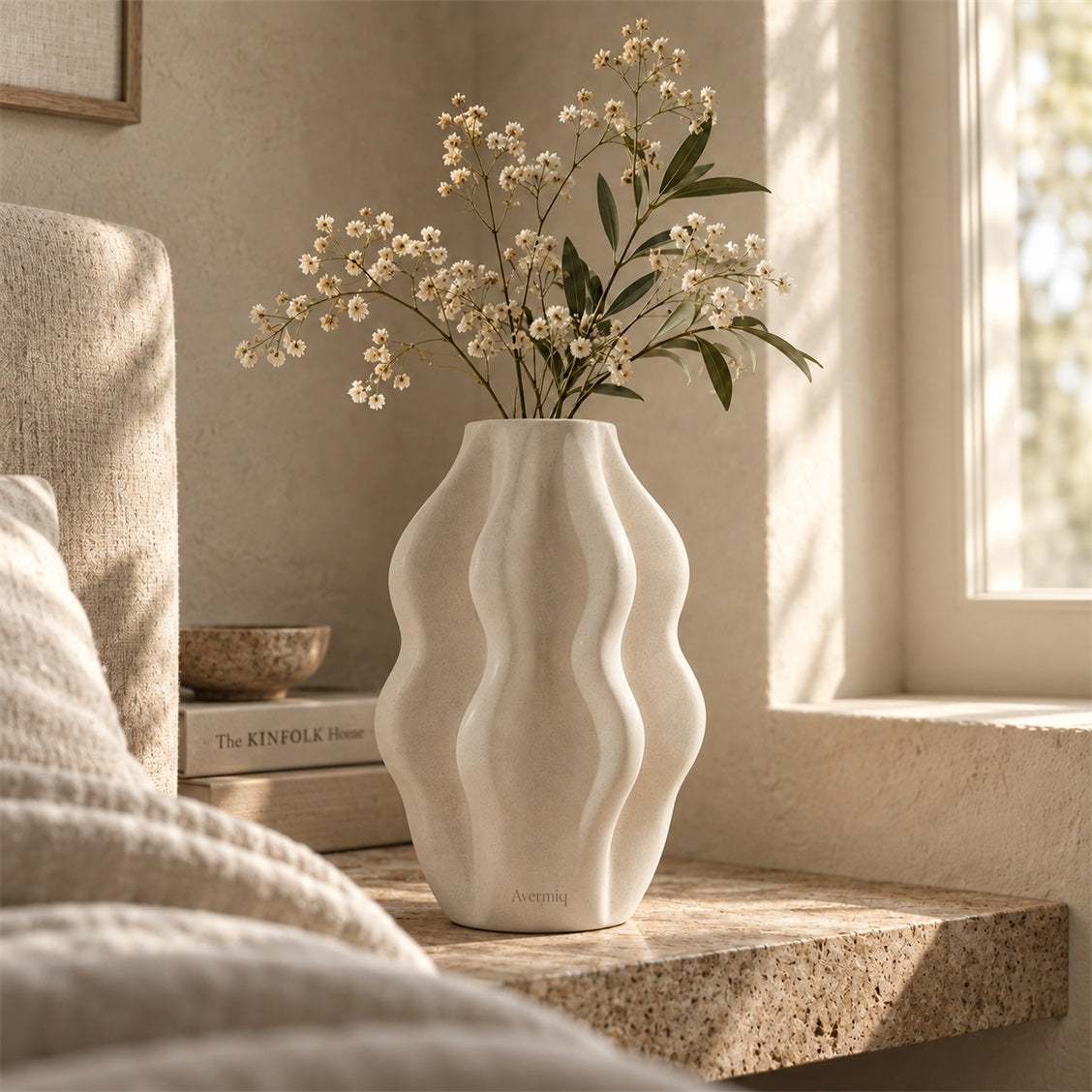 Avermiq Ondine Tall Wave Sculptural Vase