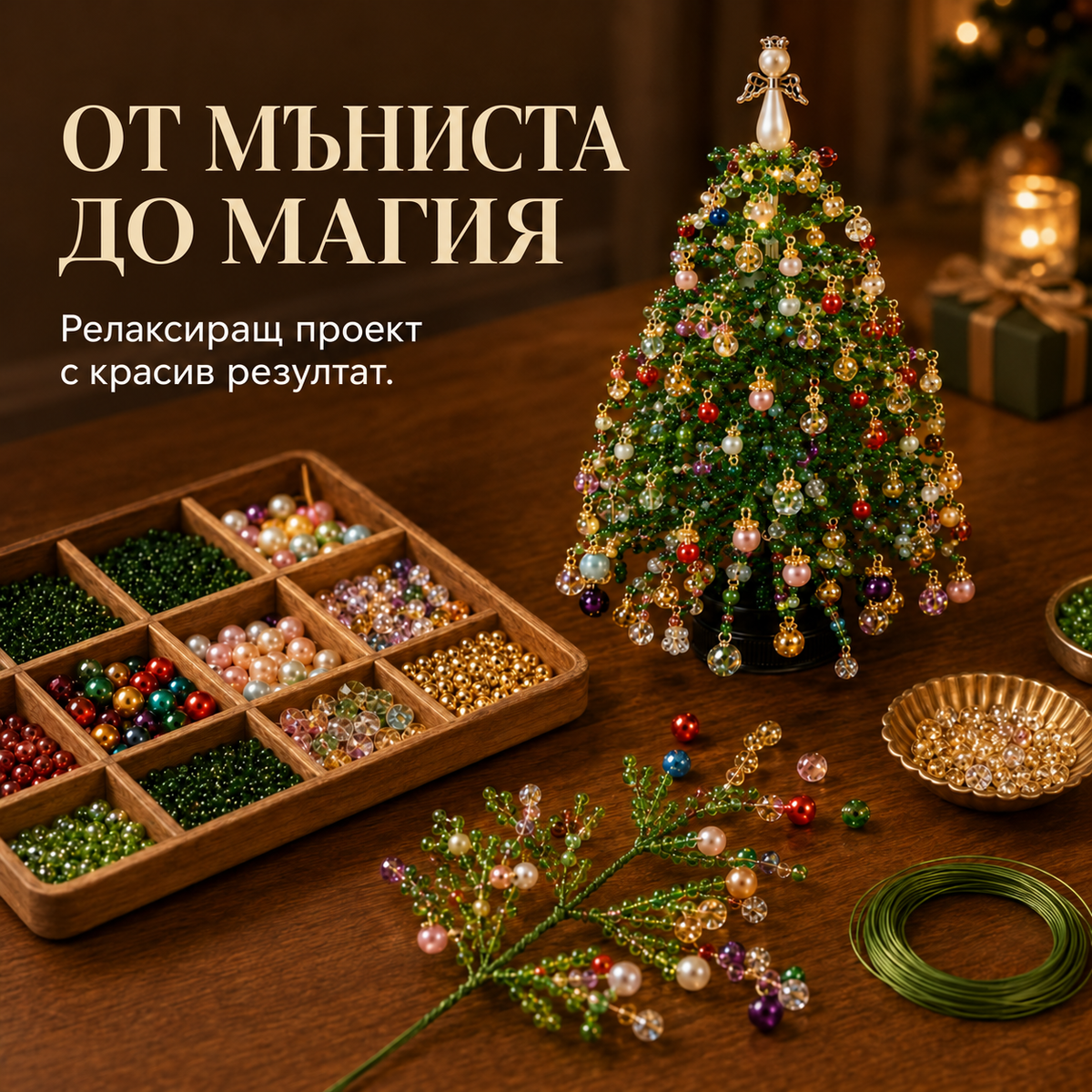Светещо сезонно настолно дръвче „Направи си сам“ – 5 дизайна